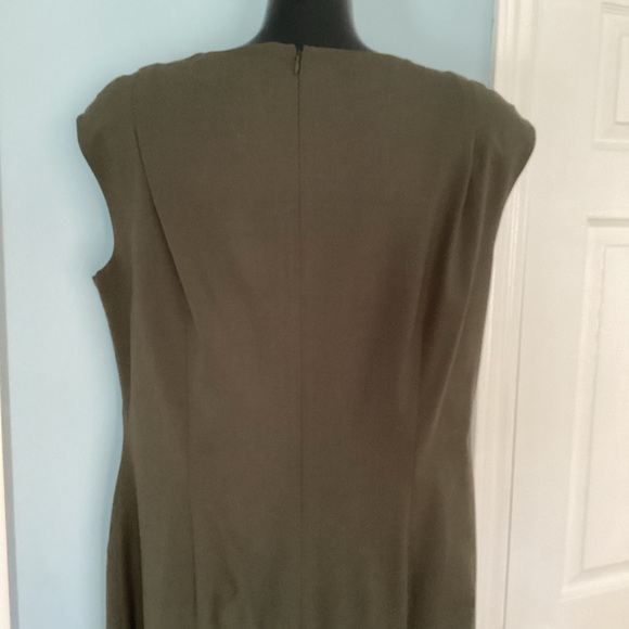Lafayette 148 NY green wool dress size 14 - Picture 4 of 10